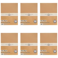 6 Packs: 100 ct. (600 total) Kraft 8.5" x 11" Cardstock Paper by Recollections™