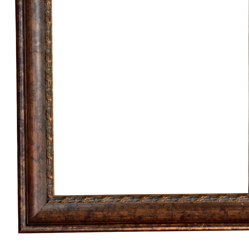 Gold Open Back Frame With Red Accents by Studio Décor