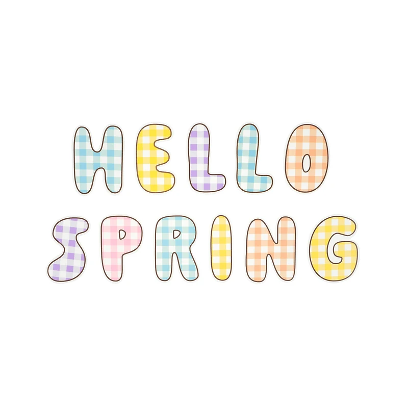 Class Rules! Spring Gingham Die Cut Classroom Accents by B2C™