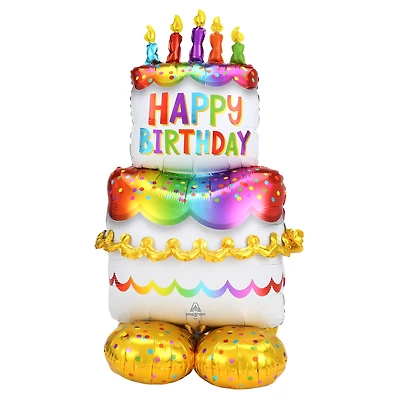 AirLoonz® 53" Birthday Cake Foil Balloon
