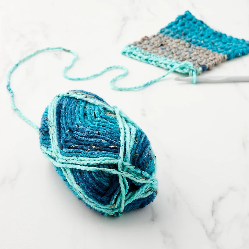 6 Pack: Charisma™ Tweed Stripe Yarn by Loops & Threads