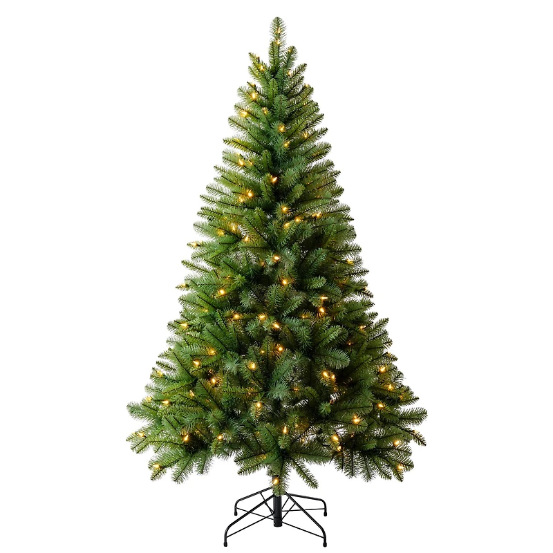 6ft. Pre-Lit Windham Spruce Artificial Christmas Tree, Warm White LED Lights by Ashland®