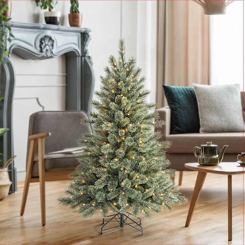 5ft. Pre-Lit Bowen Pine Artificial Christmas Tree, Warm White LED Lights by Ashland®