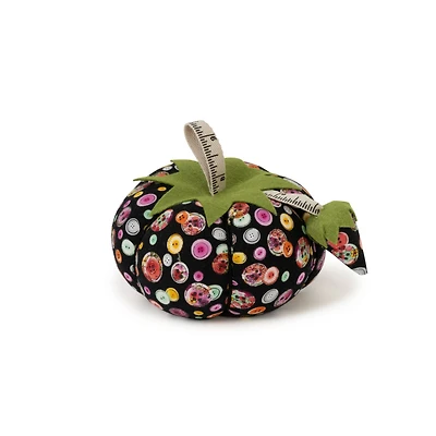 Dritz 4" Black Button Print Tomato Pin Cushion