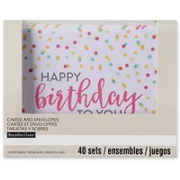Happy Birthday Cards & Envelopes by Recollections™, 4.25" x 5.5"