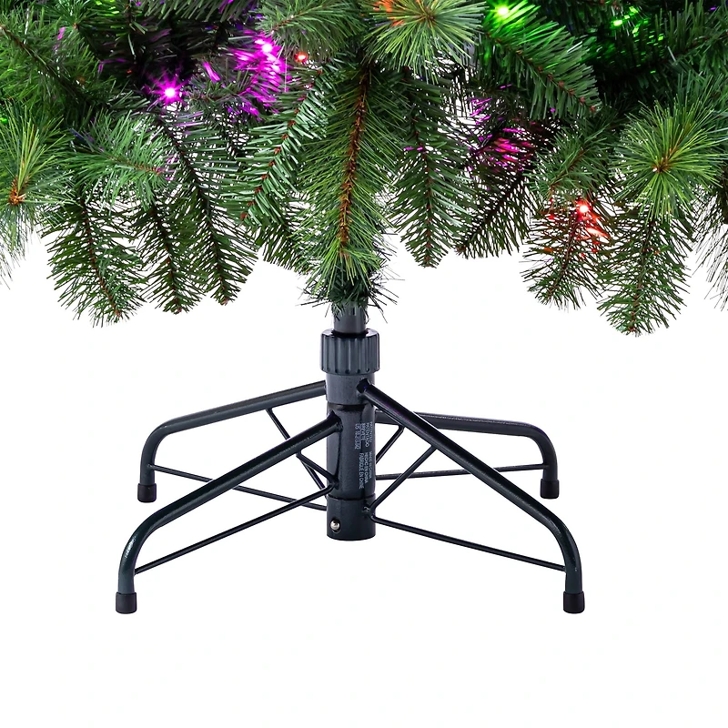 7ft. Pre-Lit Hudson Pine Artificial Christmas Tree, LumaDazzle™ Color Changing Twinkle LED Lights