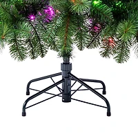 7ft. Pre-Lit Hudson Pine Artificial Christmas Tree, LumaDazzle™ Color Changing Twinkle LED Lights