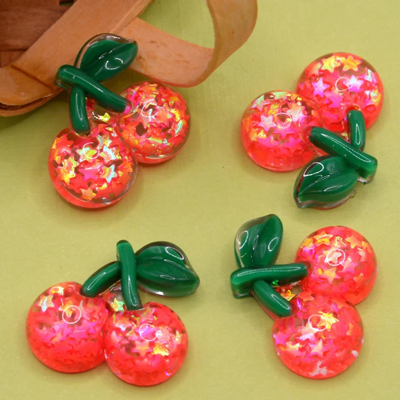 Dress It Up Large Cherries Fruit Embellishments
