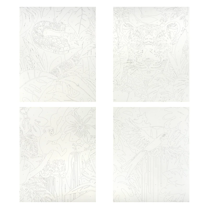 Pink Jungle Animals Paint Marker-by-Number Kit by Artist's Loft®