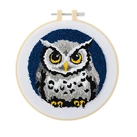 Spring 6" Owl at Night Needle Punch Kit by Loops & Threads®