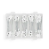 Dritz® White Star Flat Head Pins With Numbers & Directional Arrows, 115ct.