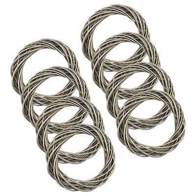 6 Pack: 18" Gray Rattan Wreath by Ashland®