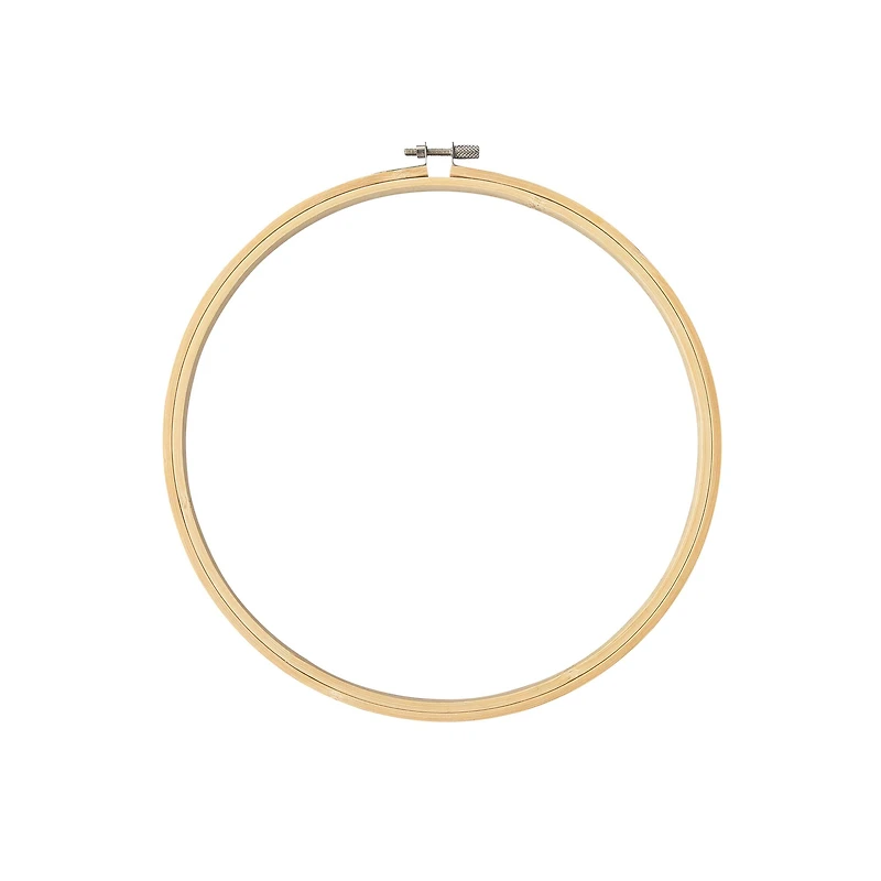36 Pack: 9" Wooden Embroidery Hoop by Loops & Threads™