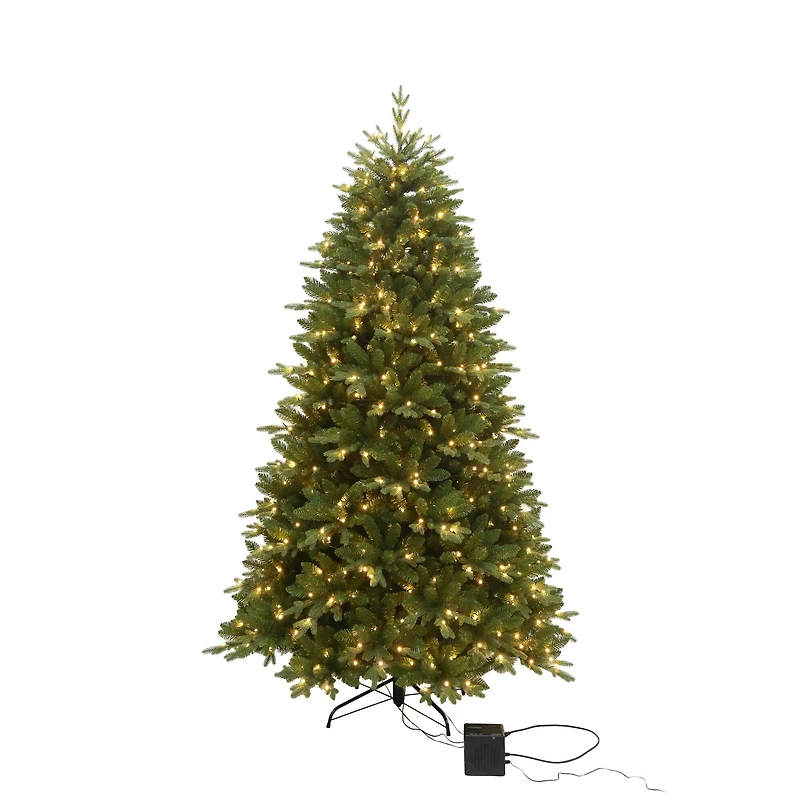 7.5ft. Pre-Lit Melody Spruce Artificial Christmas Tree, Music Sync Color Changing Mini LED Lights by Ashland®