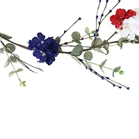 5ft. Red, White & Blue Hydrangea Patriotic Garland