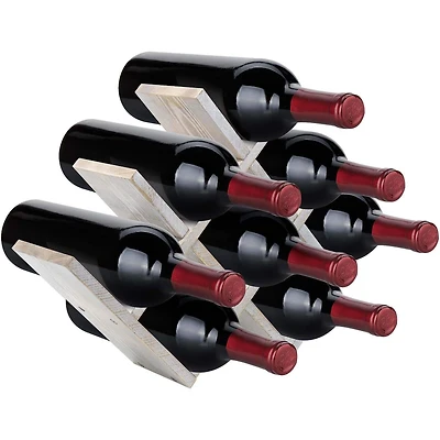 Sorbus Gray 8-Bottle Butterfly Countertop Wine Rack