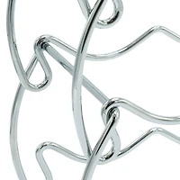 Sorbus 16" Silver Detachable 3-Tier Metal Wine Rack