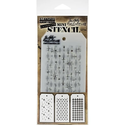 Stampers Anonymous Tim Holtz® Mini Layered Stencil Set No.44
