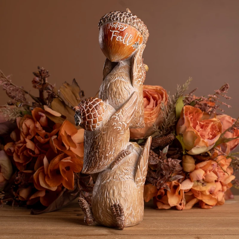 9" Harvest Bird Stack Figurine, 2ct.
