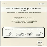 Colorbok® 12" x 12" Top-Loading Page Protectors, 10ct.