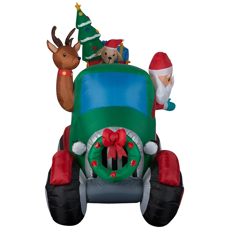 6ft. Airblown® Inflatable Christmas Santa's Tow Truck