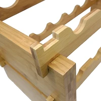Sorbus Natural 3-Tier Stackable Bamboo Wine Rack