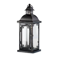 Kate Aspen® Medium Antique Black Decorative Lantern