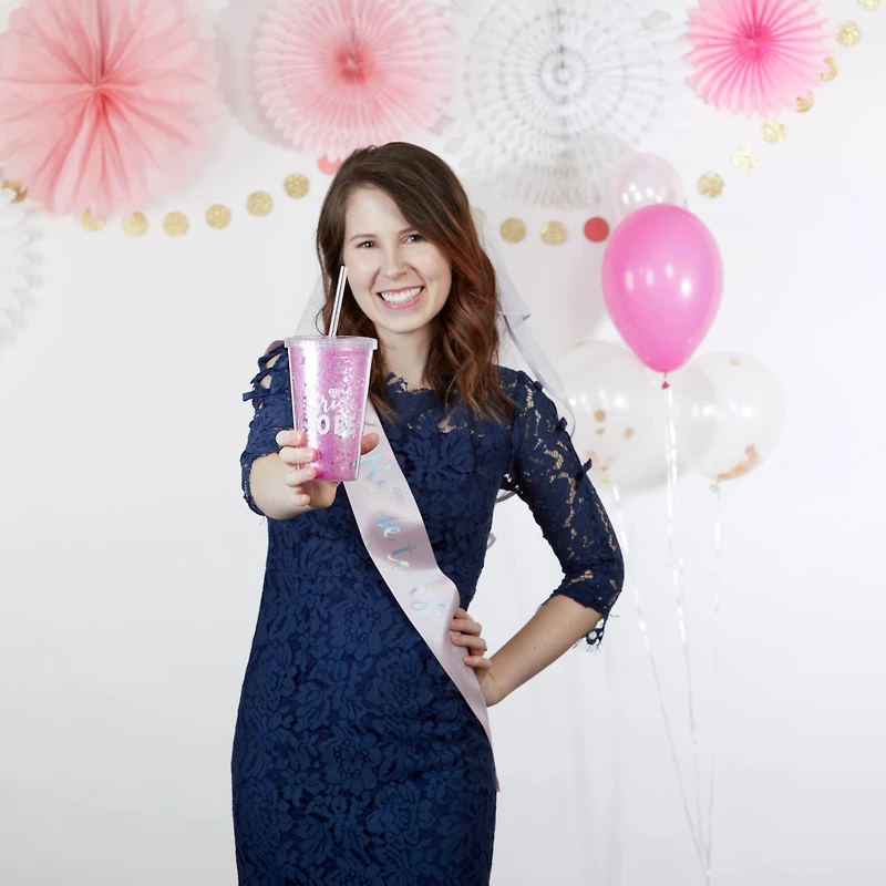 Kate Aspen® Bride To Be Bachelorette Gift Set with Veil and Tumbler