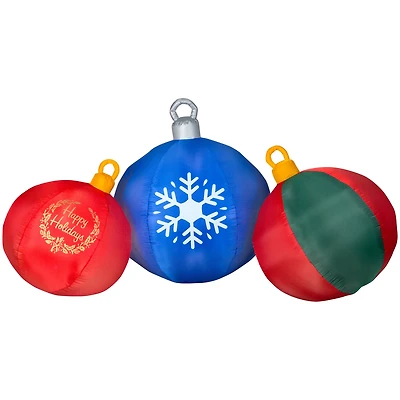 4ft. Airblown® Inflatable Round Ornament Scene
