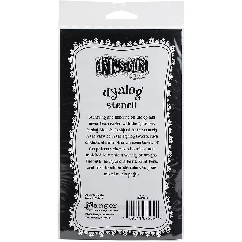 Dyan Reaveley's Dylusions Quilt It Dyalog Stencil