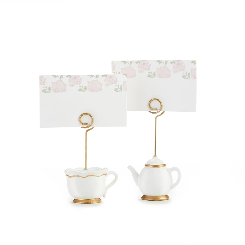 Kate Aspen® Tea Time Whimsy Place Card Holder, 6ct.