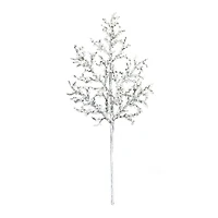 Glittery Silver Iced Twig Branches, 12ct.
