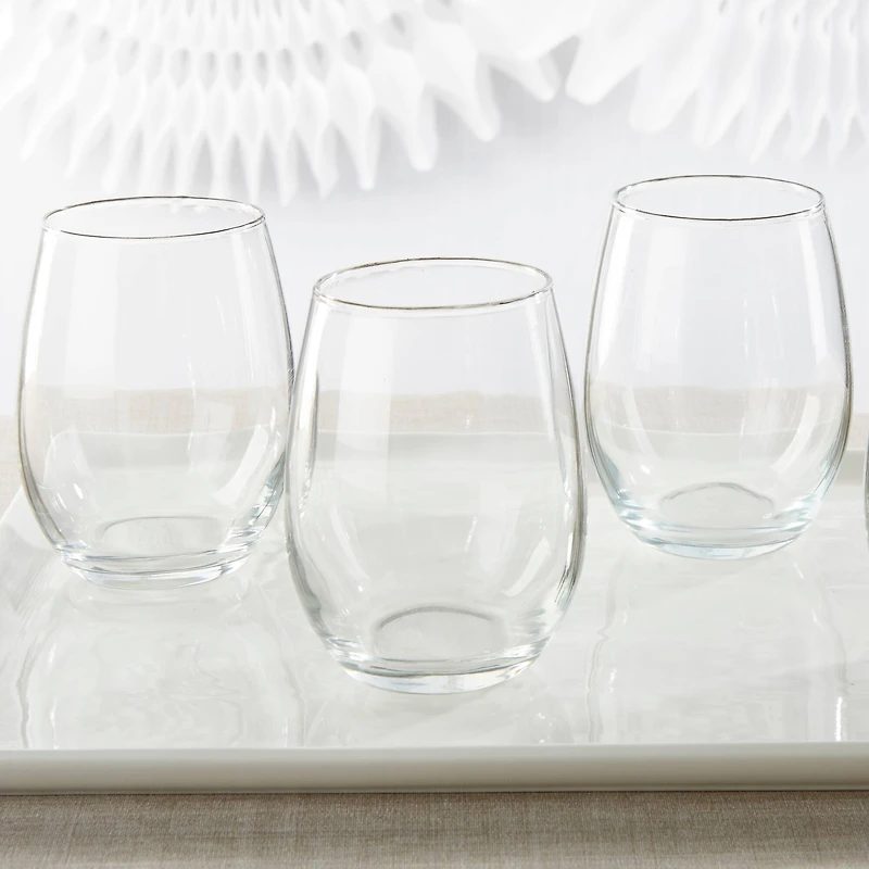 Kate Aspen® D.I.Y Stemless Wine Glasses, 4ct.
