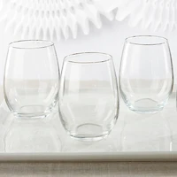 Kate Aspen® D.I.Y Stemless Wine Glasses, 4ct.