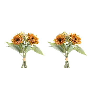 Orange Fall Mum Floral Bundles, 2ct.