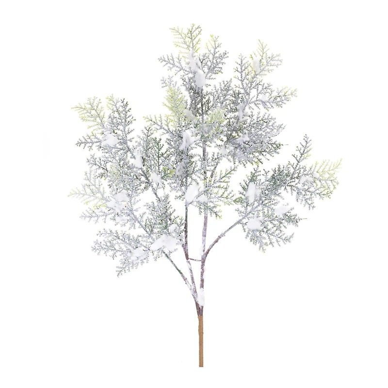 White Flocked Cedar Branch, 12ct.
