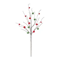 Red & Green Sleigh Bell Twig Branches, 6ct.