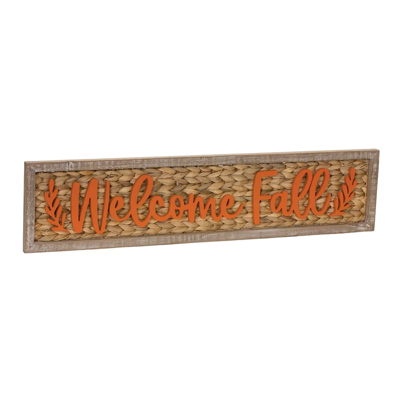 32" Woven Welcome Fall Sign