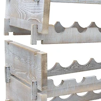 Sorbus Greywood 6-Tier Stackable Bamboo Wine Rack