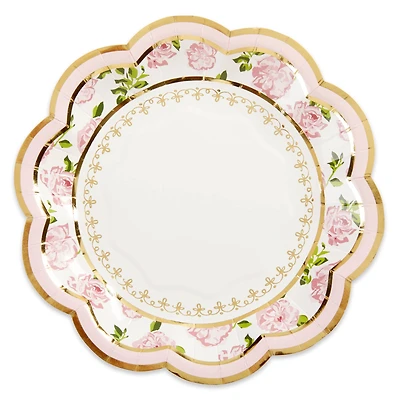 Kate Aspen® 7" Pink Tea Time Whimsy Paper Plates, 32ct.
