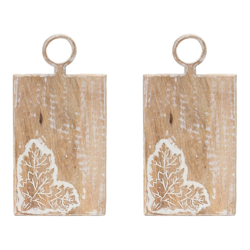 Autumn Mango Wood Cutting Board, 2ct.