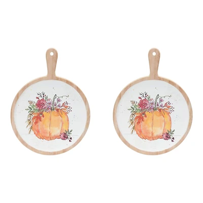 Watercolor Pumpkin Cutting Board, 2ct.