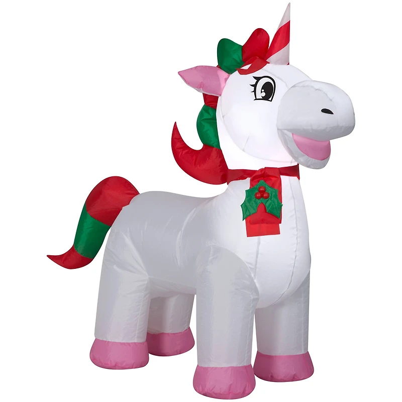 3.4ft. Airblown® Inflatable Christmas Unicorn