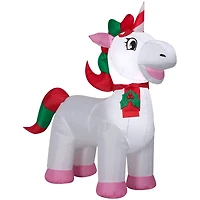 3.4ft. Airblown® Inflatable Christmas Unicorn