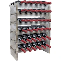 Sorbus Greywood 6-Tier Stackable Bamboo Wine Rack