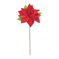 Classic Red Poinsettia Flower Stems, 2ct.