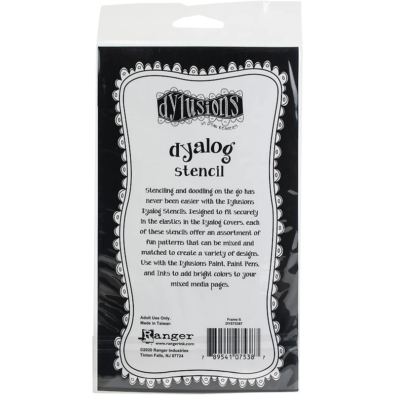 Dyan Reaveley's Dylusions Frame It Dyalog Stencil