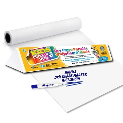 Kids Cling-rite Dry Erase Roll