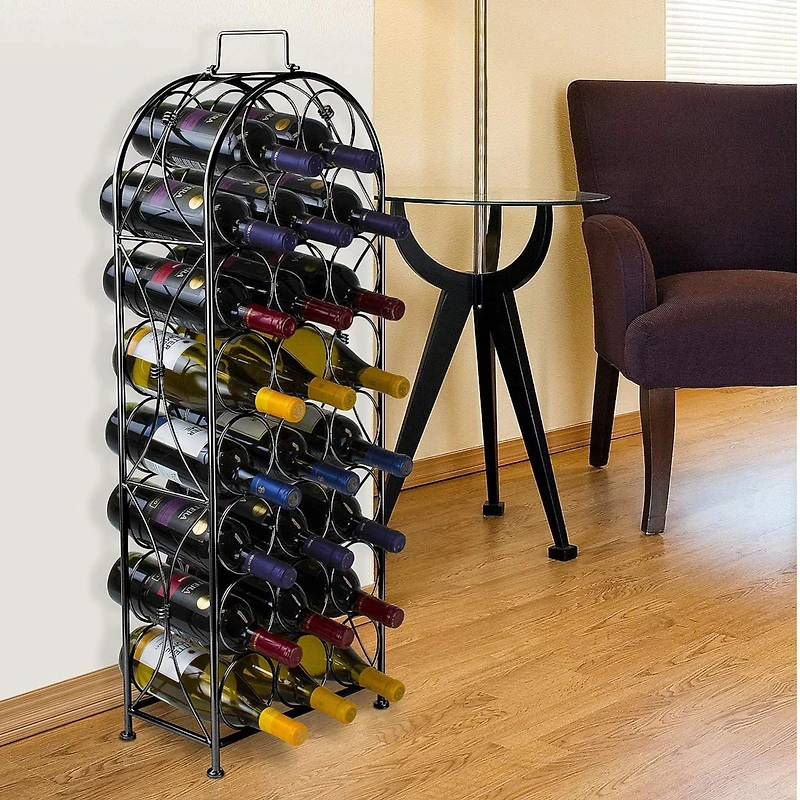 Sorbus 23-Bottle French Chateau-Style Standing Wine Rack