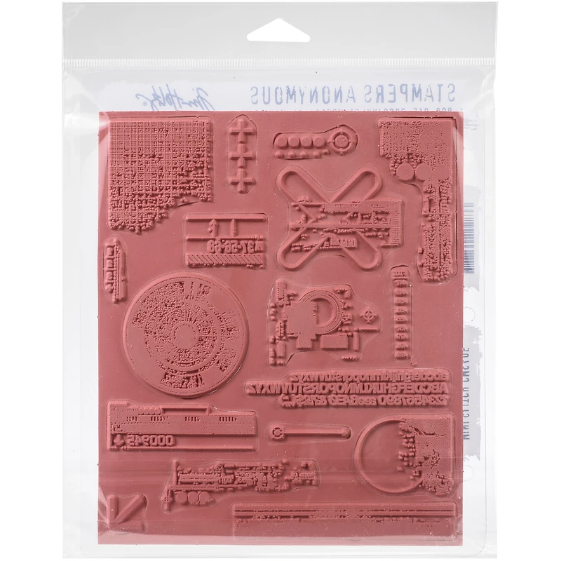 Stampers Anonymous Tim Holtz® Mini Glitch Cling Stamps
